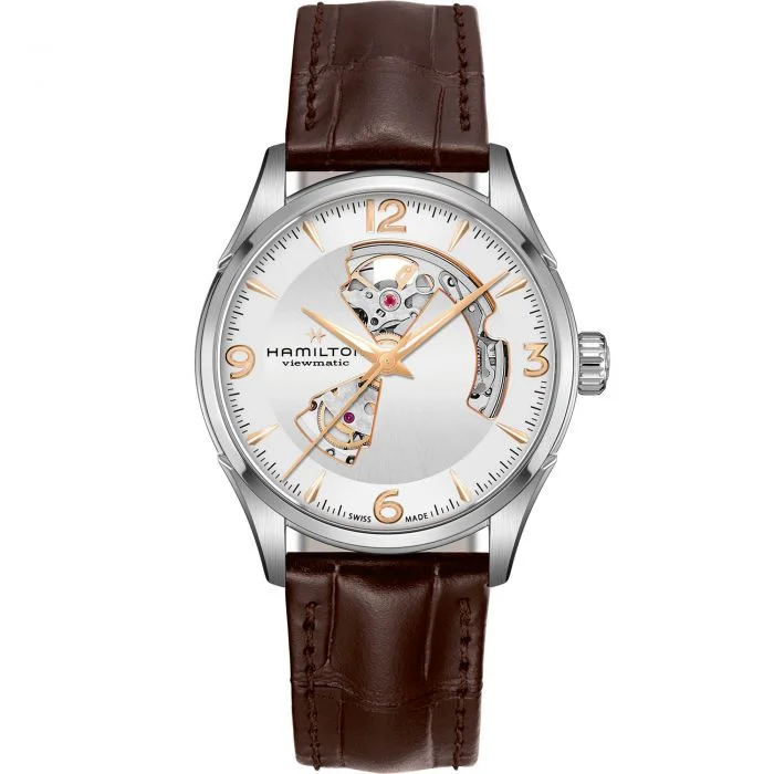 stylish dress watches for men -Hamilton Jazzmaster Open Heart Auto