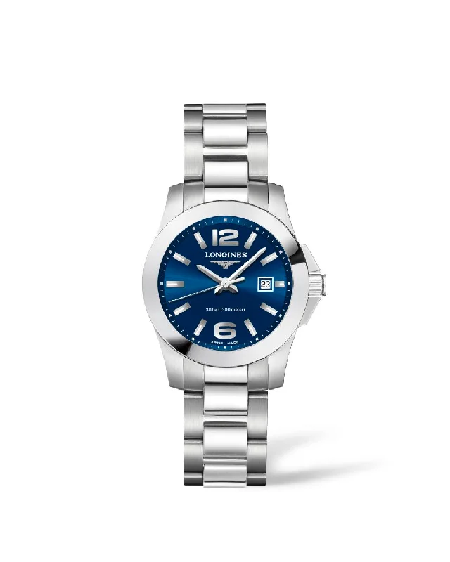 solar-powered wristwatches for men -Longines Conquest