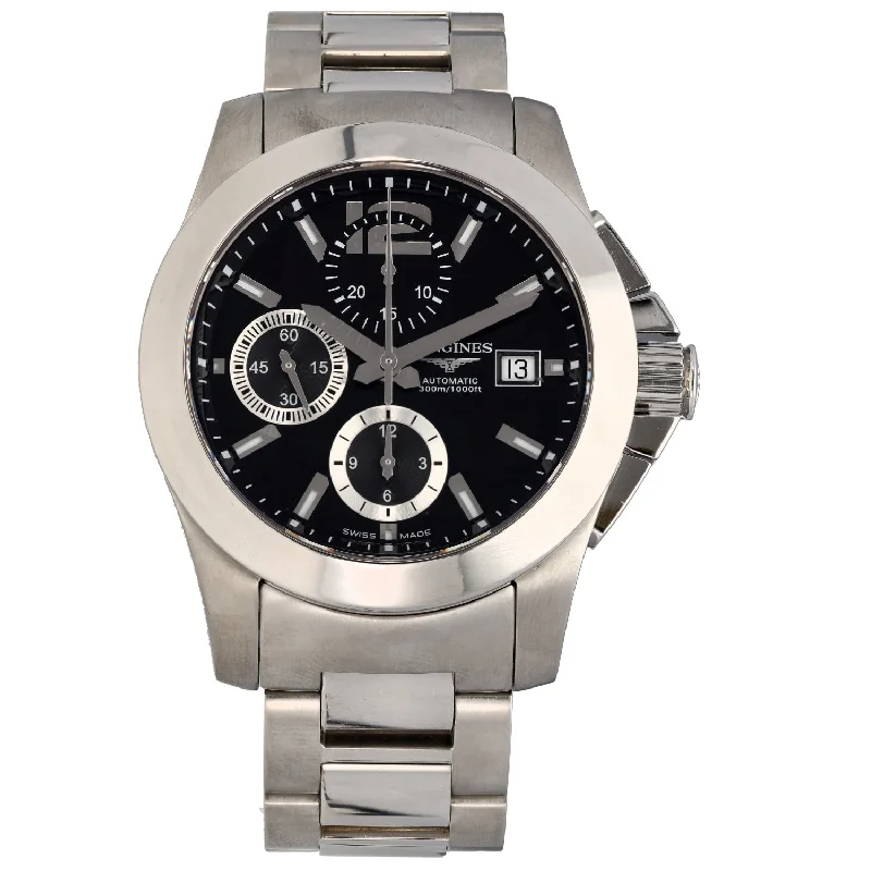 best watches for cycling athletes -Longines Conquest L3.662.4 41mm Stainless Steel Watch