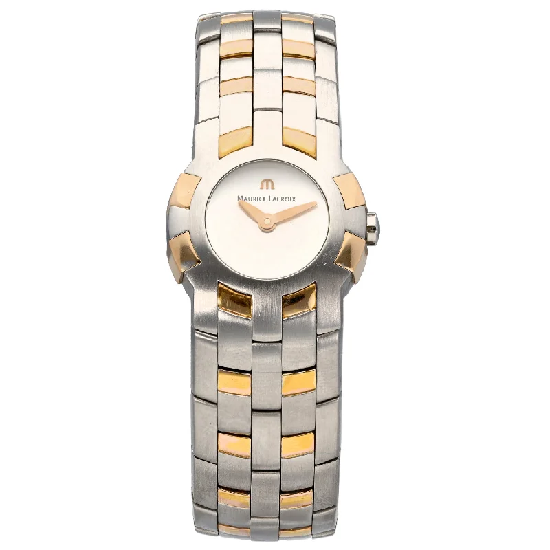 solar-powered wristwatches for men -Maurice Lacroix Milestone IN1013 24mm Bi-Colour Watch