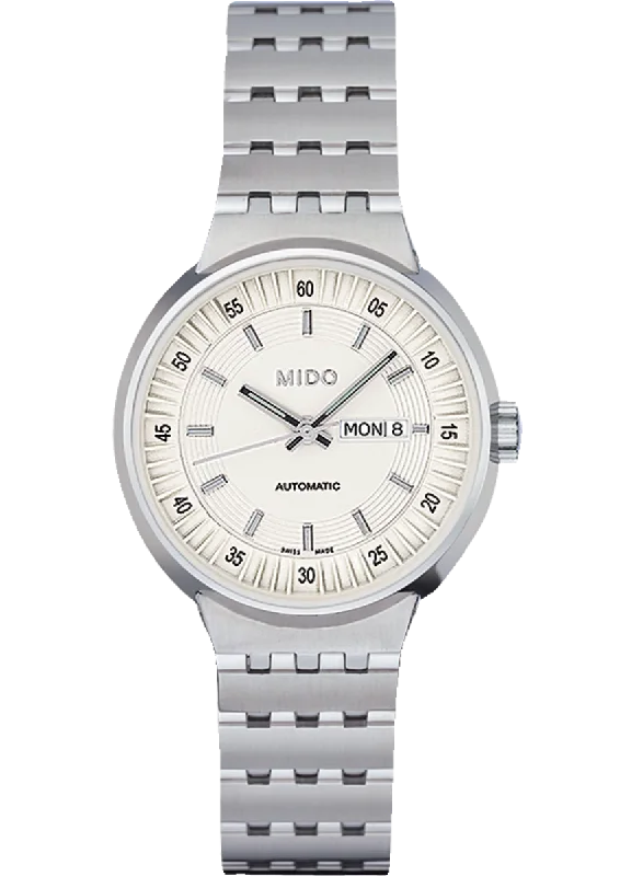 leather strap watches for women -Mido All Dial