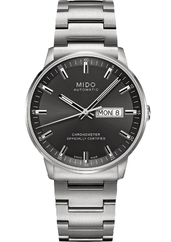 affordable quartz watches -Mido Commander Chronometer