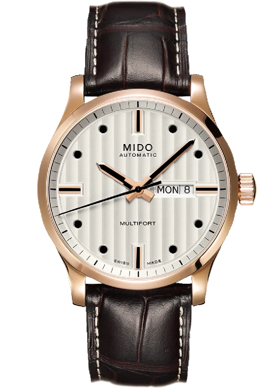 solar-powered luxury watches for men -Mido Multifort Gent