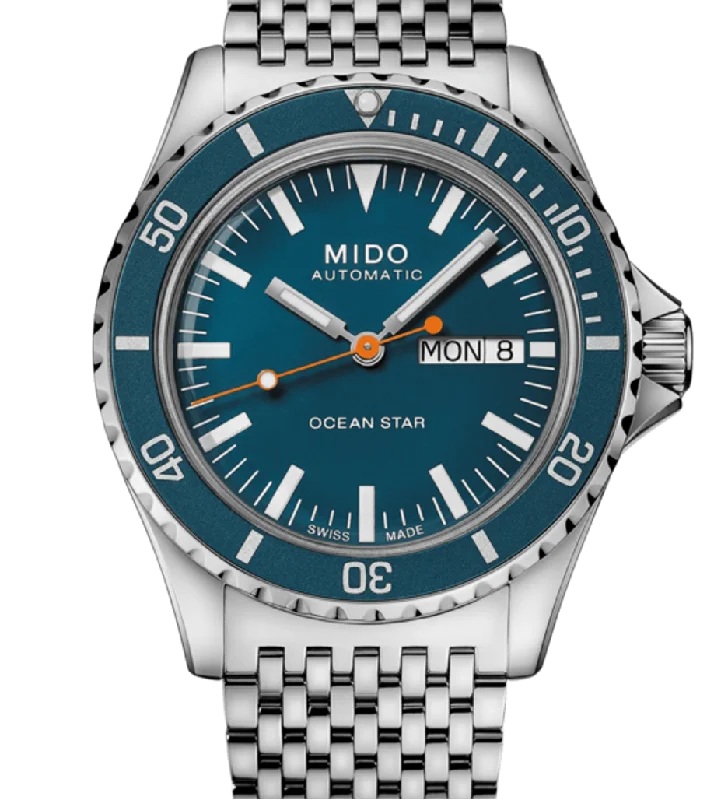 watches for men with large faces -Mido Ocean Star Tribute