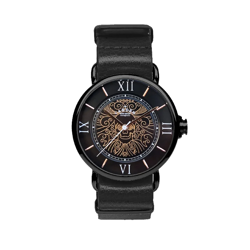 watches with large faces for visibility -No.88 Memento Mori Black