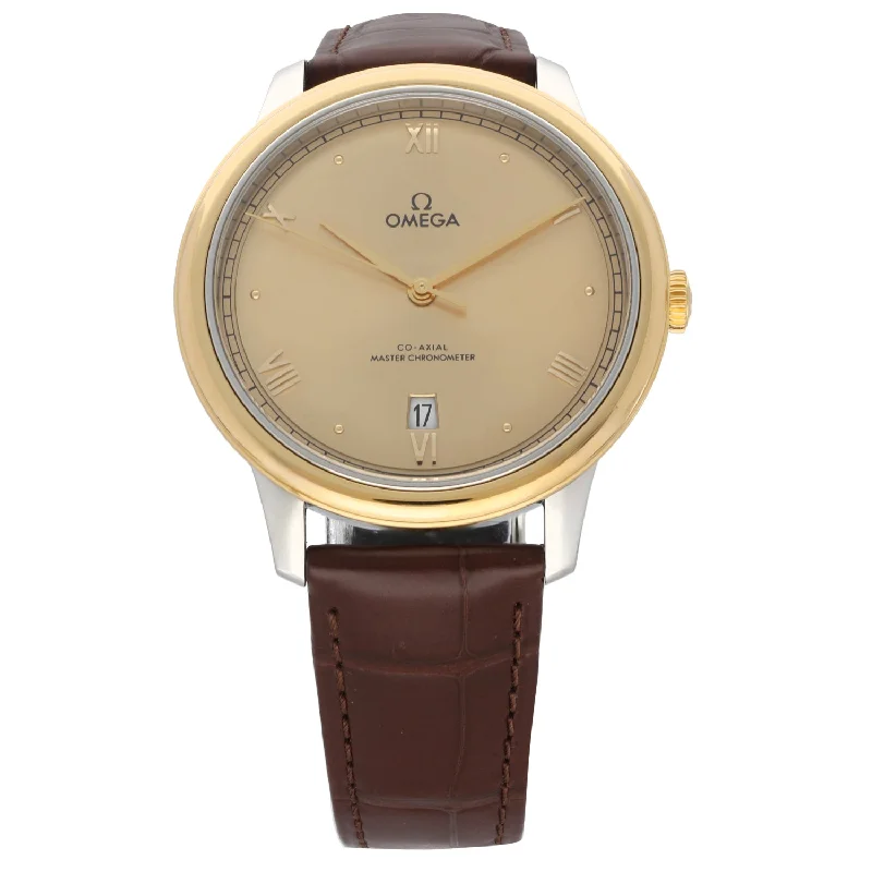 stylish minimalist watches for women -Omega De Ville Prestige 434.23.40.20.08.001 40mm Bi-Colour Watch (Ex-Display)