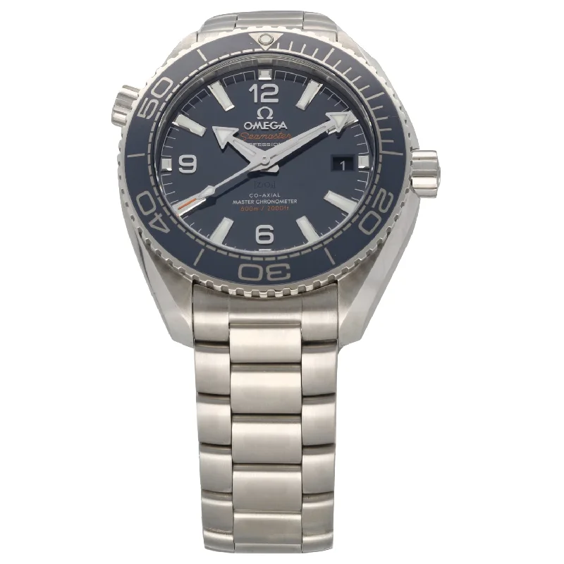 watches with backlight display -Omega Planet Ocean 215.30.40.20.03.001 39.5mm Stainless Steel Watch (Ex-Display)