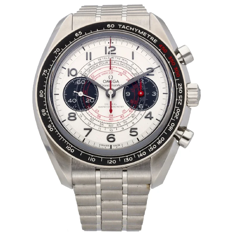 watches with analog and digital displays -Omega Speedmaster 329.30.43.51.02.002 43mm Stainless Steel Watch (Ex-Display)