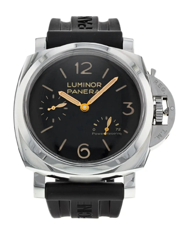 luxury leather watches for men -Panerai Luminor Power Reserve 47mm Mens Watch