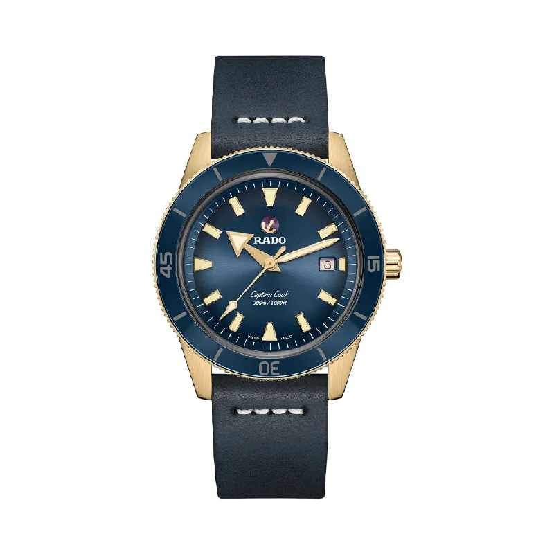 best smartwatch for cycling -Rado Captain Cook Automatic Bronze R32504205 Men Watch