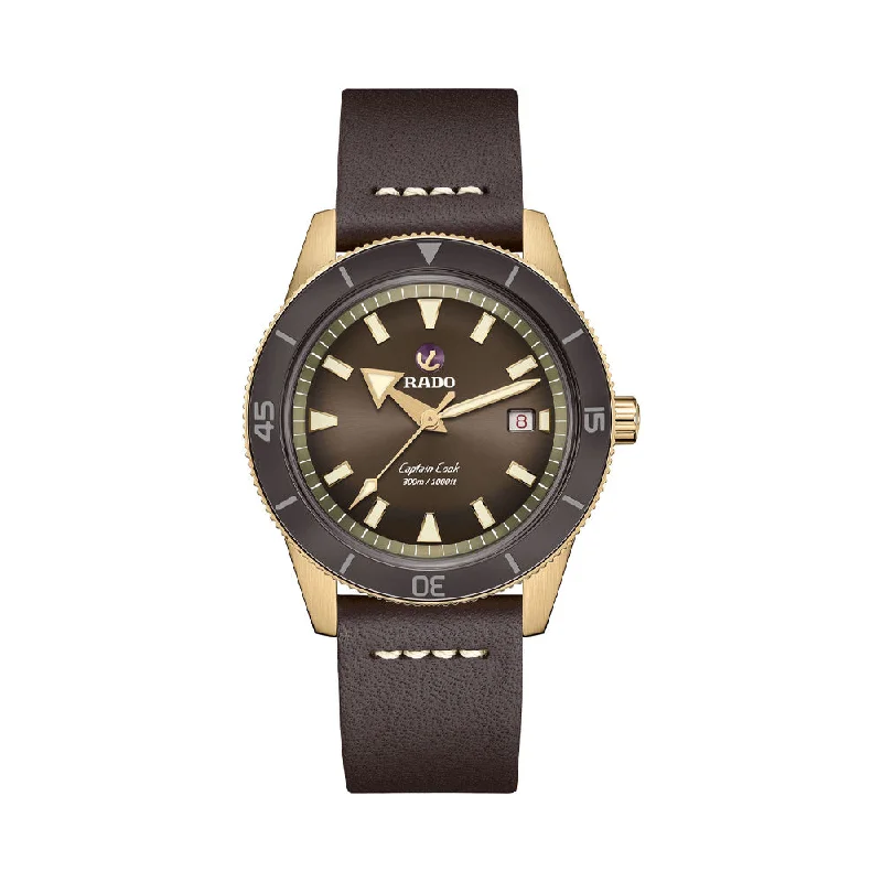 classic dress watches for men -Rado Captain Cook Automatic Bronze R32504306 Men Watch