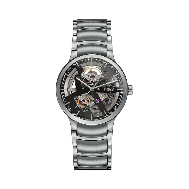 high-tech smartwatches for professionals -Rado Centrix Automatic Open Heart R30179113 Men Watch