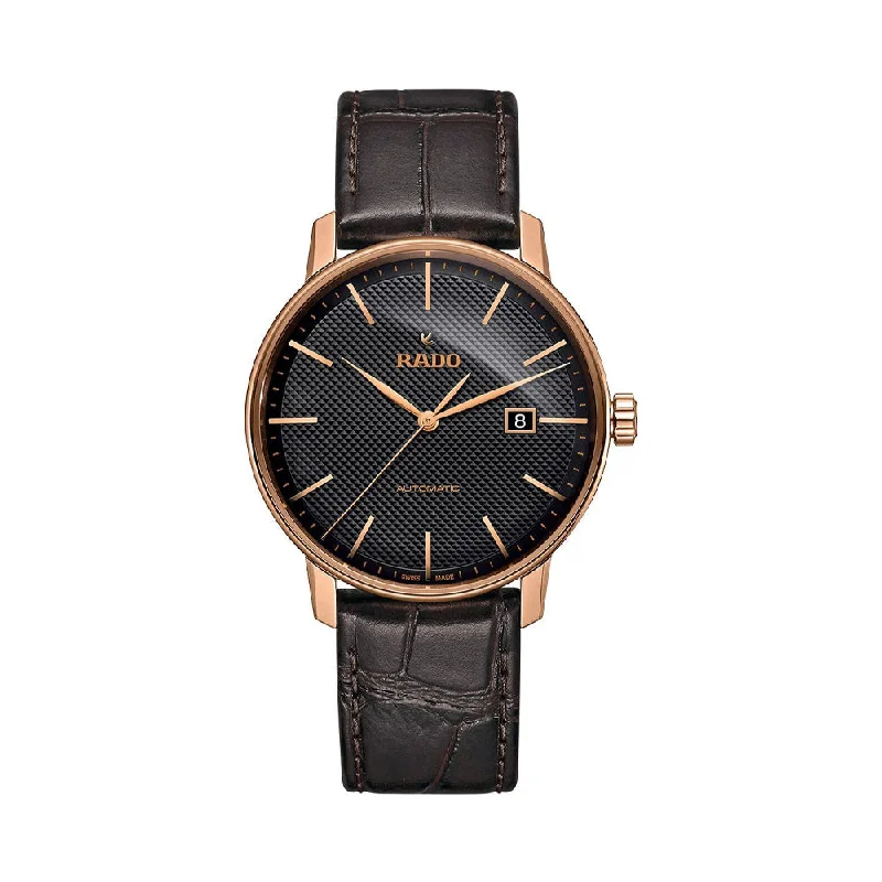 high-end watches with fine leather straps -Rado Coupole Classic Automatic R22877165 Men Watch