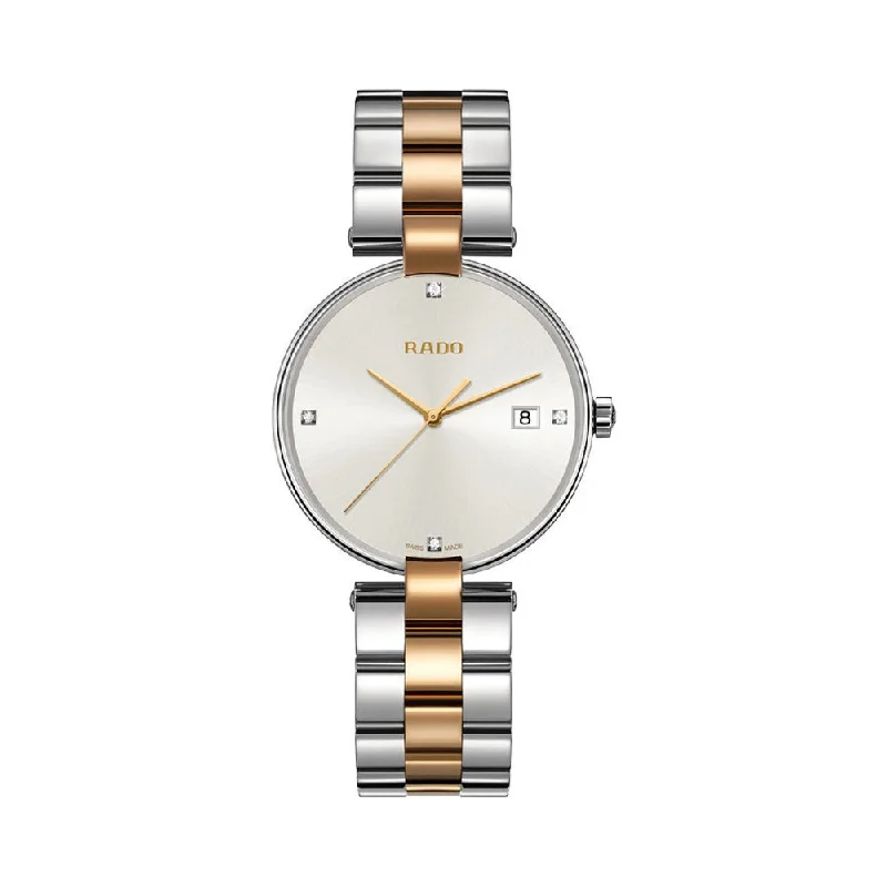 classic wristwatches for work -Rado Coupole Diamonds R22852713 Men Watch