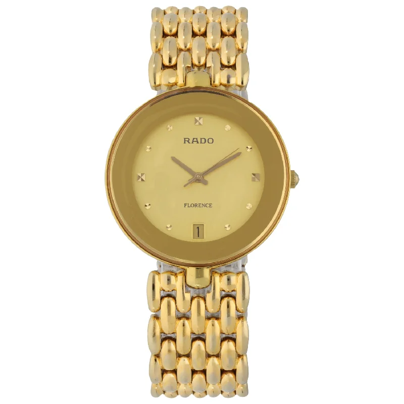 best smartwatches for fitness -Rado Florence 115.3793.2 35mm Gold Plated Watch