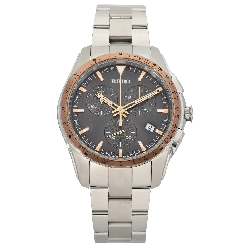 solar-powered watches for outdoor use -Rado Hyperchrome 312.0259.3 44mm Stainless Steel Watch