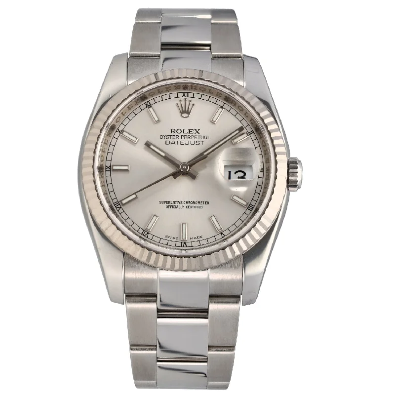 watches with hybrid technology -Rolex Datejust 116234 36mm Stainless Steel Watch