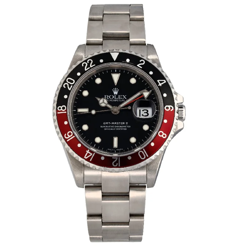 best smartwatches for sleep tracking -Rolex GMT Master II 16710T 40mm Stainless Steel Watch