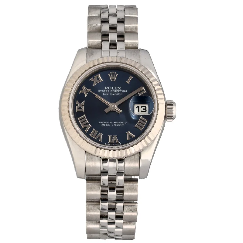 trendy women's watches with mesh bands -Rolex Lady Datejust 179174 26mm Stainless Steel Watch