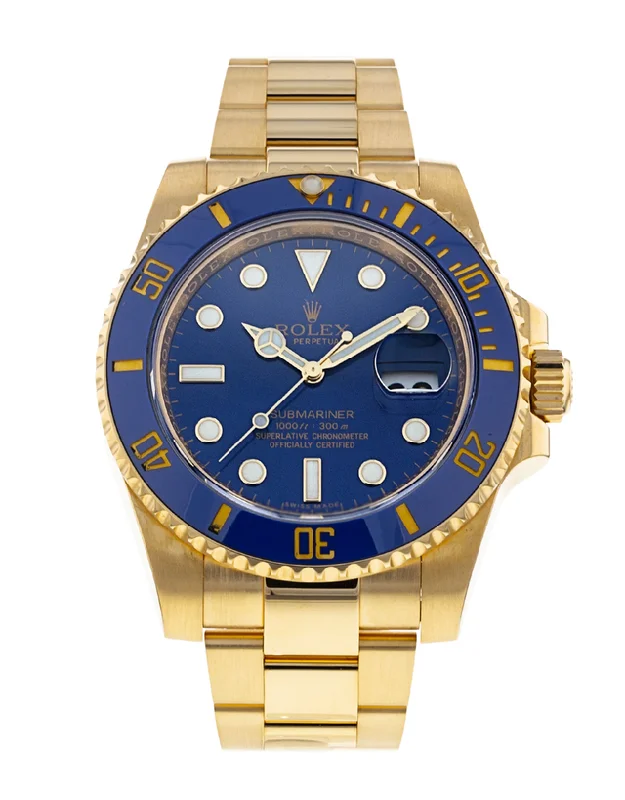 best GPS watches for running -Rolex Submariner Blue Dial Men's Watch