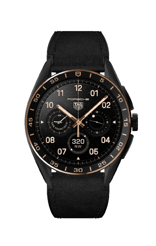 watches for athletes with pulse sensors -TAG Heuer Connected Calibre E4 Bright Black Edition