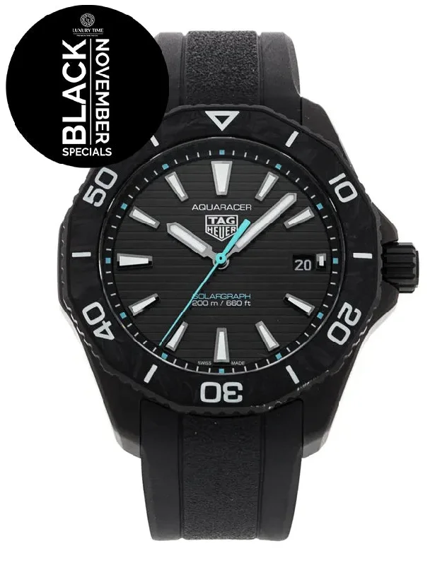 solar-powered dive watches -Tag Heuer Aquaracer Solargraph 40mm Mens Watch