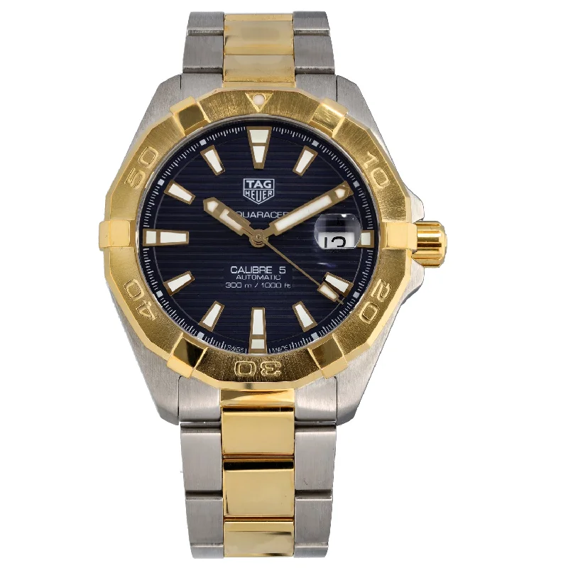 men's watch with multiple functions -Tag Heuer Aquaracer WBD2120 41mm Bi-Colour Watch