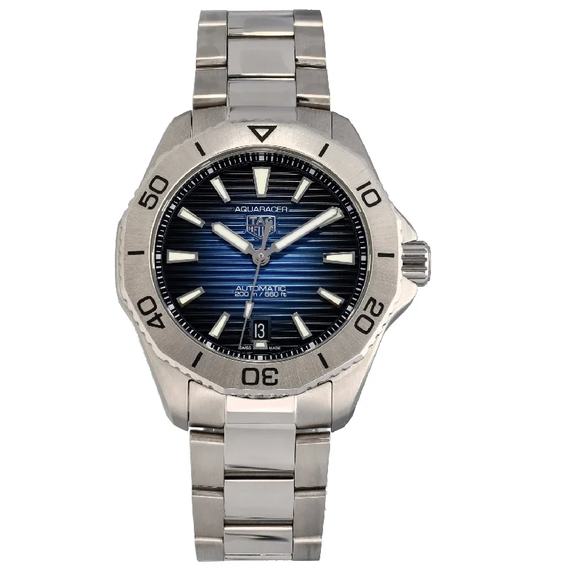 titanium watches for women -Tag Heuer Aquaracer WBP2111 40mm Stainless Steel Watch