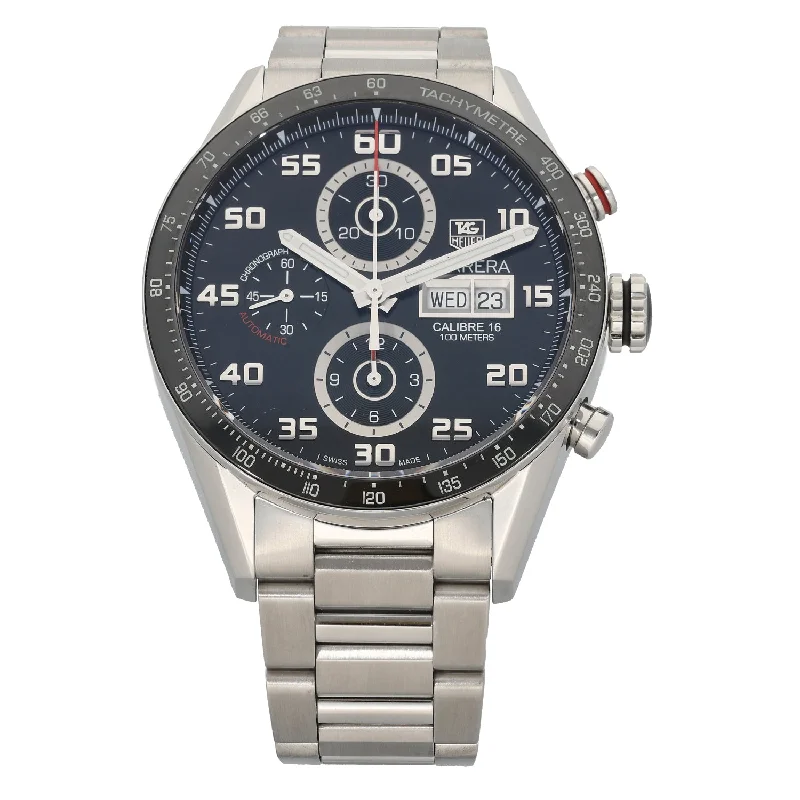 mechanical watches for collectors -Tag Heuer Carrera CV2A1R 44mm Stainless Steel Watch