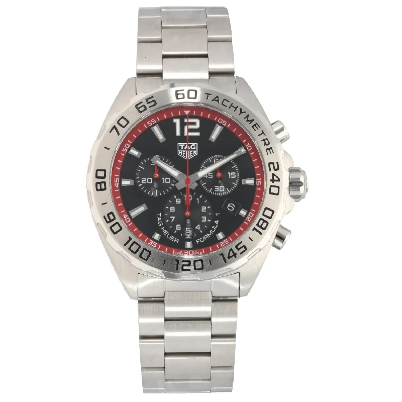 watches for athletes with pulse sensors -Tag Heuer Formula 1 CAZ101Y 43mm Stainless Steel Watch