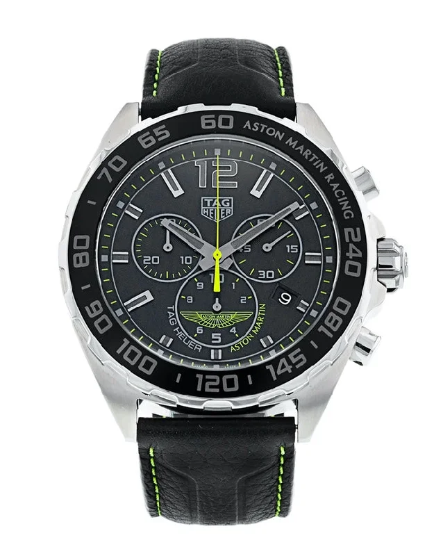 women's fashion watches -Tag Heuer Formula 1 Quartz Chronograph Aston Martin Racing Limited Edition Men's Watch