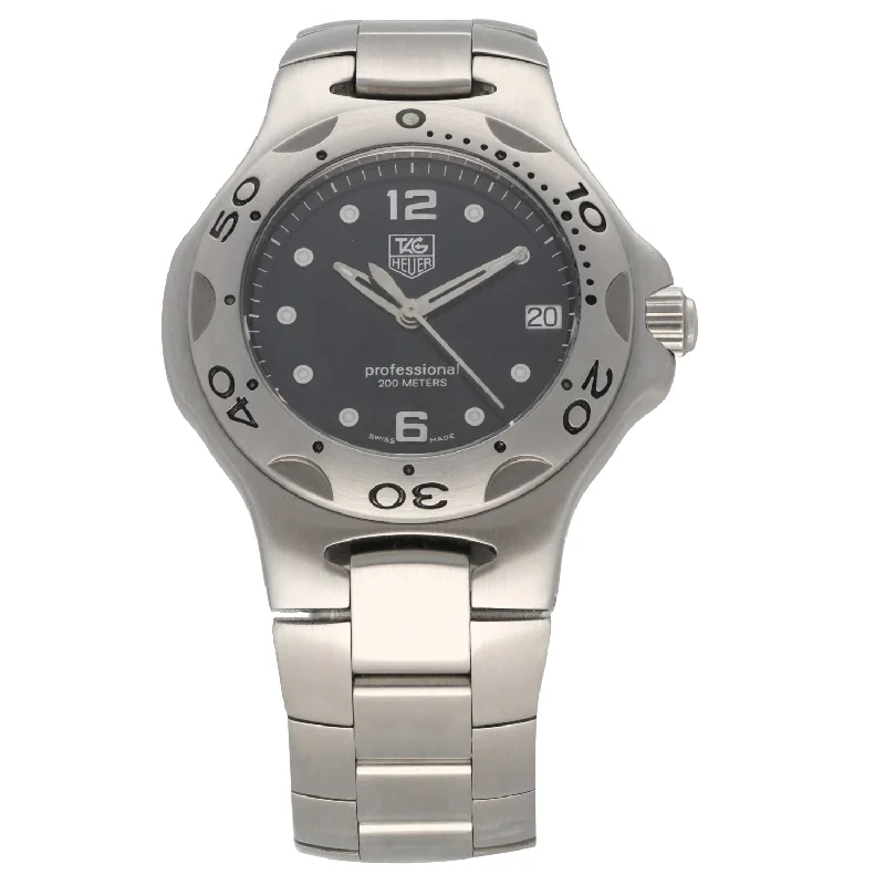 solar-powered watches for outdoor activities -Tag Heuer Kirium WL121D 34mm Stainless Steel Watch