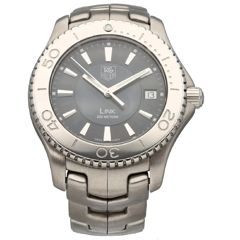 titanium watches for women -Tag Heuer Link WJ1112 39mm Stainless Steel Watch