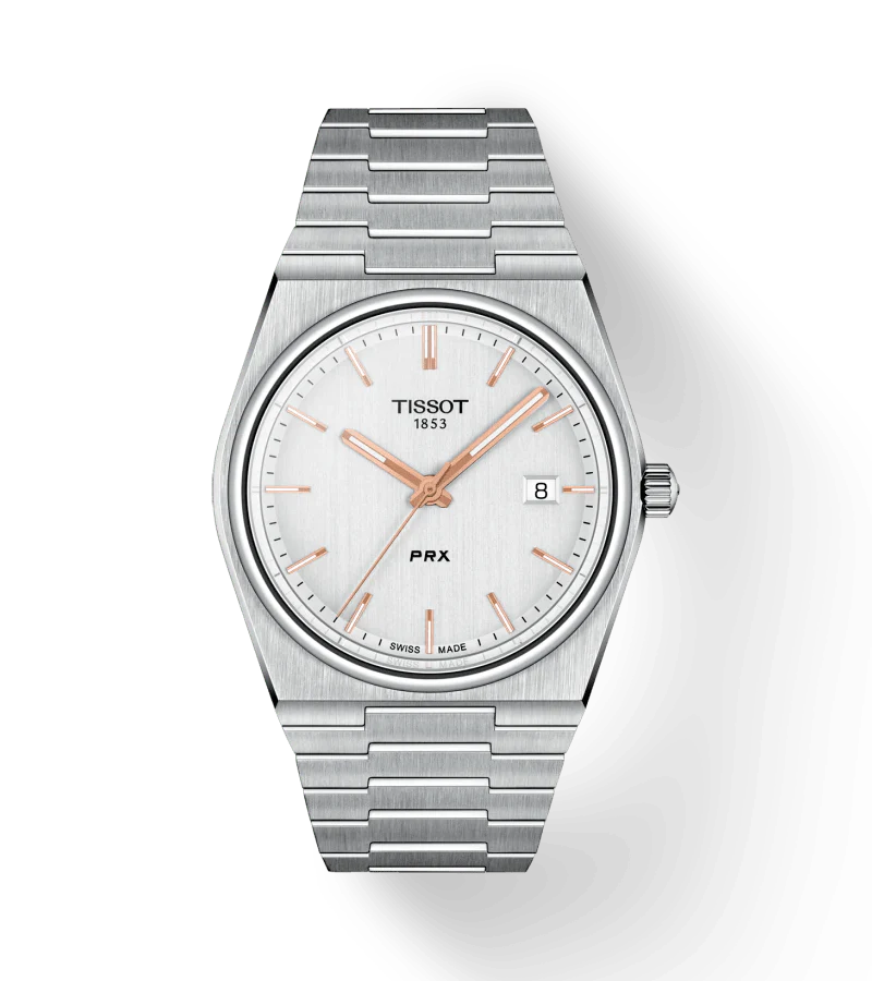 men's watches with black leather bands -Tissot PRX 40