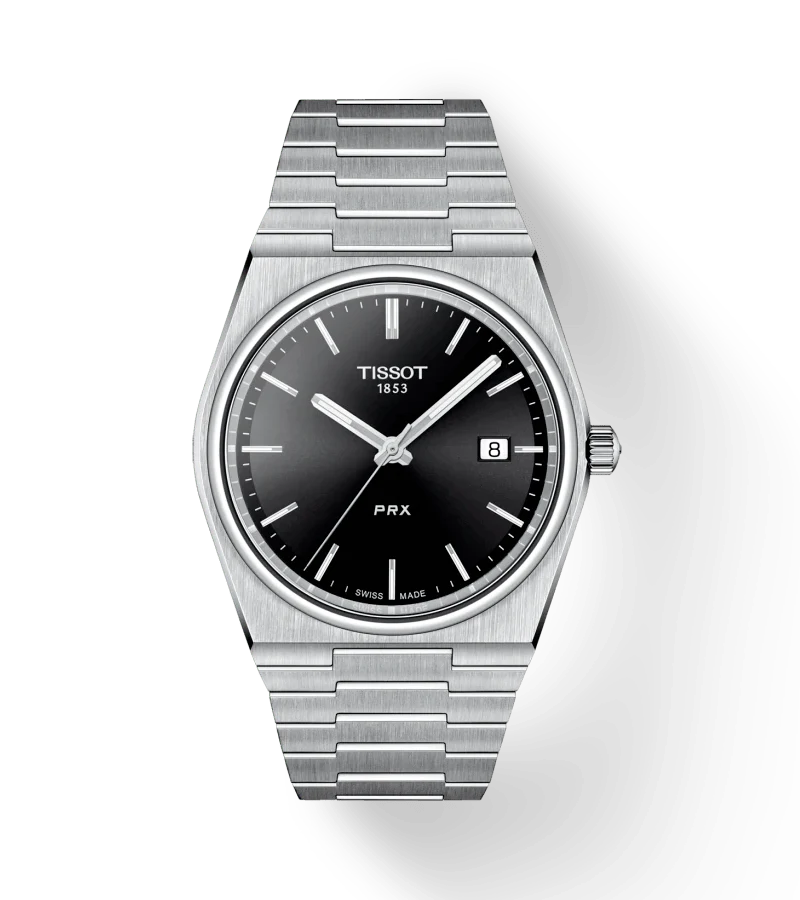 watches for casual wear with metal bands -Tissot PRX 40