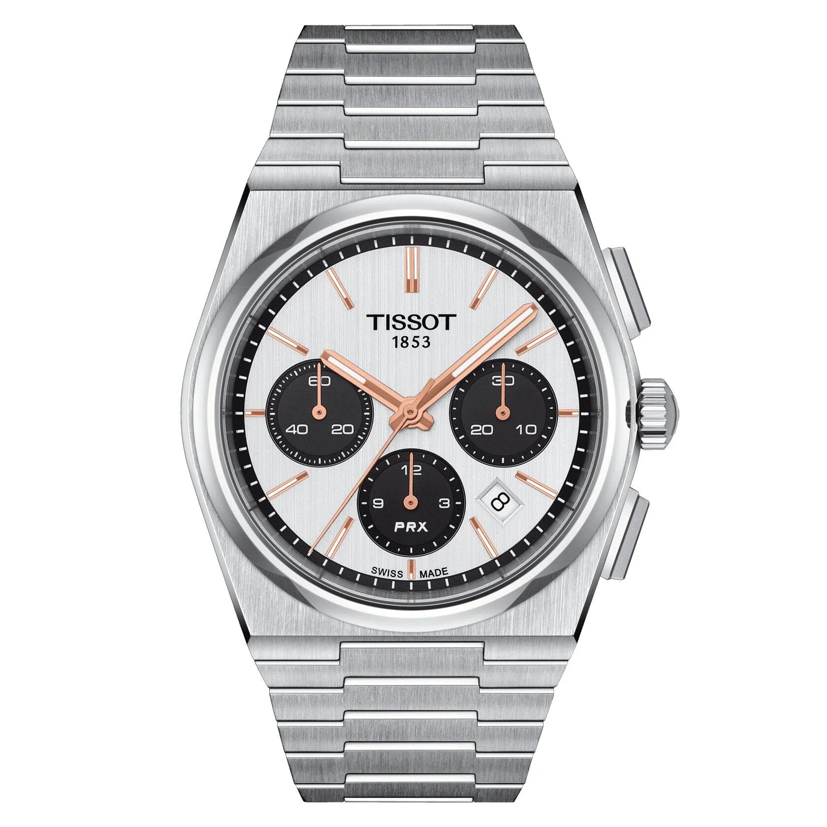 watches with sapphire glass for durability -Tissot PRX Automatic Chronograph