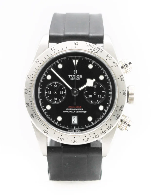 men’s watches with black metal bands -Tudor Heritage Black Bay "Rugby World Cup Japan" Men's Watch